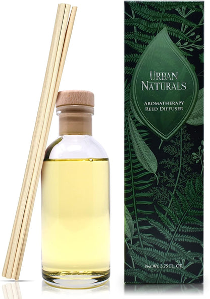 Urban Naturals Smoked Vanilla Reed Diffuser Set with Vanilla Bean, Sandalwood & Leather | Made in the USA - Colors C