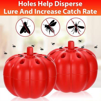 12 Pack Fruit Fly Traps for Indoors 12 Bottle 0.68oz Refills Liquid, Fruit Fly Killer Gnat Traps for Indoor 540 Days Supply of Reusable Gnat Trap with Lure for Kitchen House Dining(Clear)