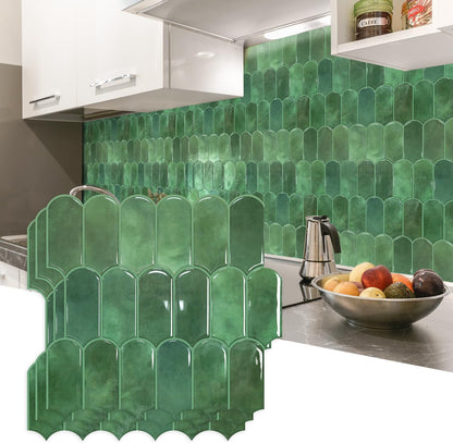 Vamos Tile Upgraded Thicker Design Peel and Stick Backsplash Tile, Self Adhesive Vinyl Wall Tiles, Stick on Backsplash for Kitchen, Bathroom, RV,Pantry,10-Sheet Grayish Blue Marble with White Grout