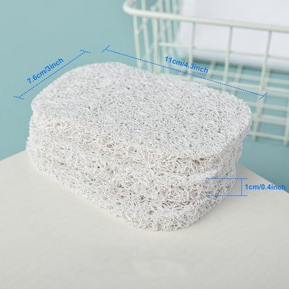 Yadream 4 Pack Gray BPA-Free Soap Savers Pads, Non-Slip Soap Holder, Self-Draining Soap Bars Holder, Suitable for Kitchen Bathroom Shower Travel Hotel