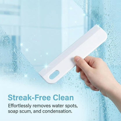 Mini Squeegee for Car, 2 PCS Small Sink Squeegees Soft Rubber Squeegee Multi-Purpose Window Scrubber Cleaning Squeegees Tool for Kitchen Countertops, Car Windshield, Bathroom, White