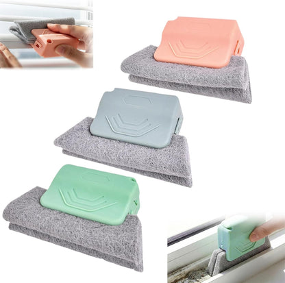 Magic Window Track Cleaner, 2026 New Handheld Window Groove Cleaning Brush Tool Set, Cleaner Brushes for Window lides Gaps Tile Lines Shutter Slats Car Vents & Narrow Gaps (3, Gray)