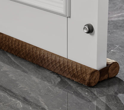Ciieyuo Premium Velvet Under Door Draft Stopper, 30'' to 36'' Adjustable Gap Filler, Double-Sided Windproof Seal, Easy Install to Block Noise, Cold Air, Light, Dust, and Drafts