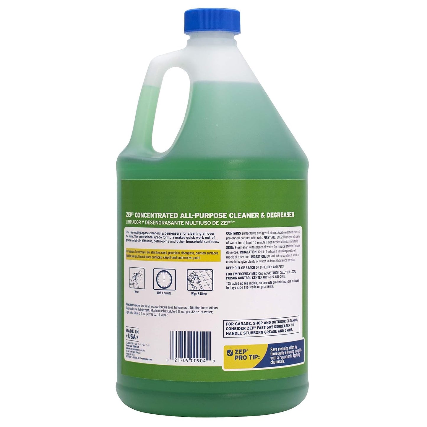 Zep All-Purpose Cleaner and Degreaser - 1 Gallon (1 Unit) ZU0567128 - Heavy Duty Industrial Cleaner for Business and Household Used in Kitchen, Countertops, Appliances, Walls and Floor Surfaces