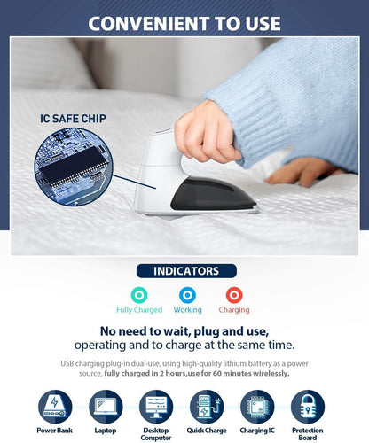 Bymore Fabric Shaver & Lint Shaver for Clothes and Furniture, Heavy Duty Sweater Shaver Lint Remover with Large 65mm Shaving Head, 6-Leaf Blades, Extra Replacement Blades for Couch, Sofa & Upholstery