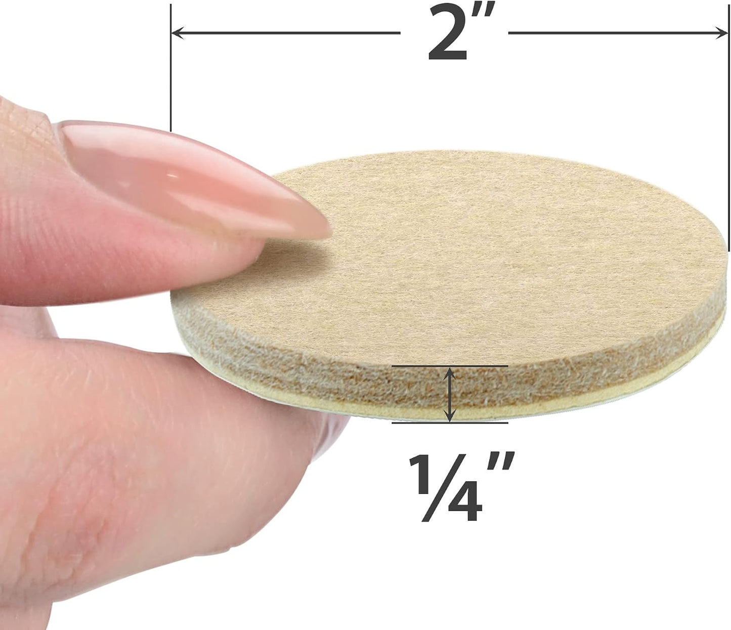 24 Heavy-Duty Felt Furniture Pads 1” 1/4” Thick X-Protector! Square Felt Pads for Furniture Feet - The Best Felt Floor Protectors for Furniture to Prevent Scratches. Protect Your Hard Floor! (Brown)