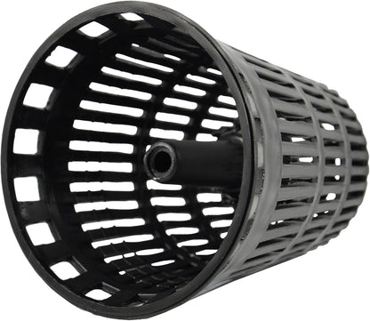 Danco Snap-in Shower Drain Cover with in-Drain Hair Catcher, 4-1/4" Round, White Strainer, (10533)