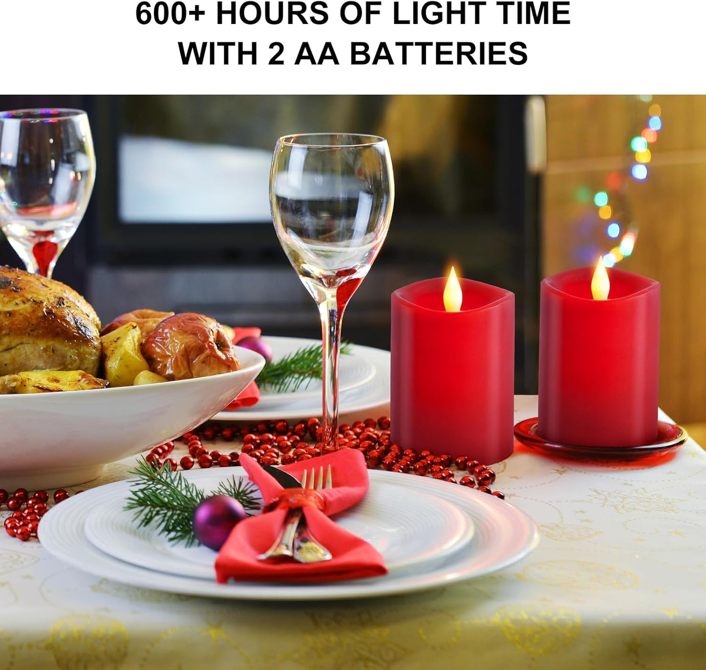 3x4 Flickering Flameless Candles Set of 3,Real Wax Pillar LED Candles,with Timer,4 inch Flameless Candles with Remote,for Party Wedding Holiday Home Decor,Ivory