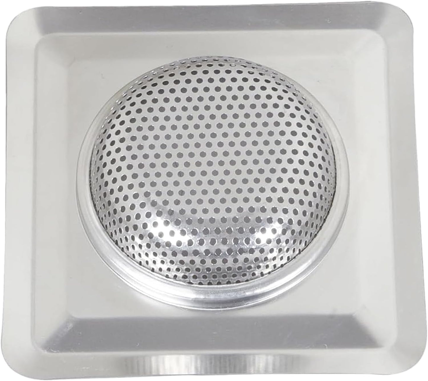 4.3 Inch Square Stainless Steel Sink Strainer Basket, Fine Mesh Drain Hair Catcher & Food Debris Filter for Kitchen, Bathroom & Utility Sink