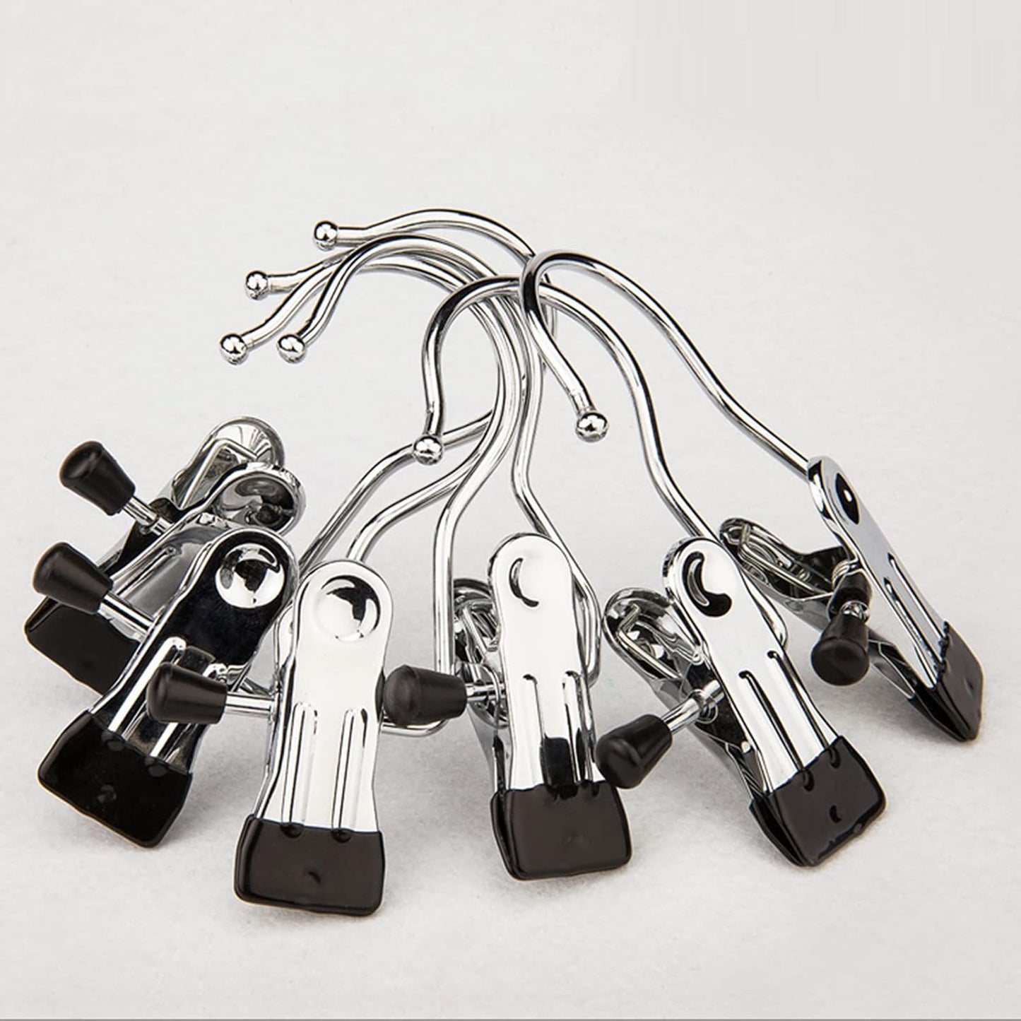 Tosnail 40 Pieces Boot Hanger Clips, Stainless Steel Laundry Hooks, Closet Hanging Clips, Space Saving for Jeans, Hats, Tall Boots, Towels