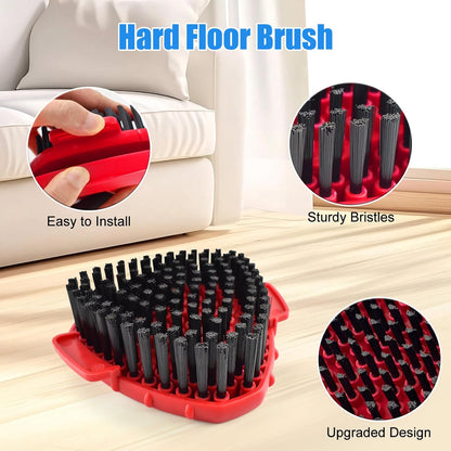 Mop Heads for O Cedar RinseClean 2 Tank Spin Mop System, 3 Microfiber Mop Head Refills and 3 Chenille Mop Pads,1 Scrub Brush, and 1 Mop Base with Mop Handle Set Combo