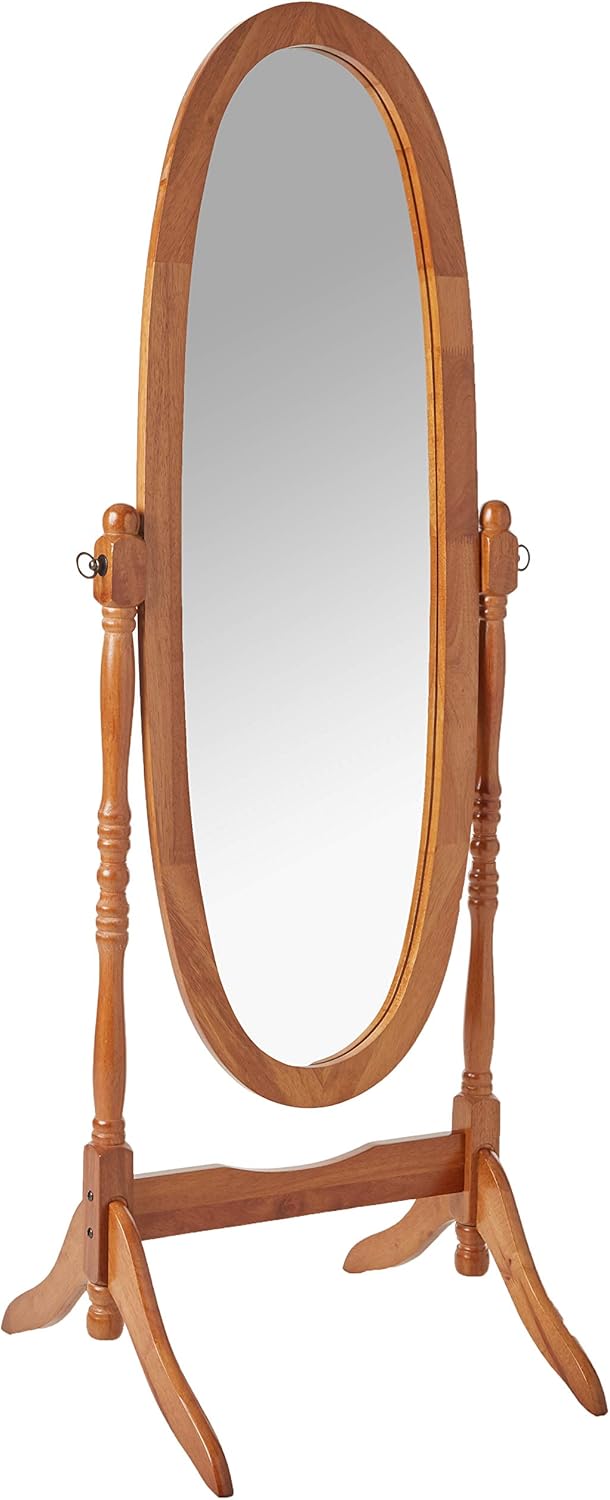 Crown Mark Cheval Mirror, Oak