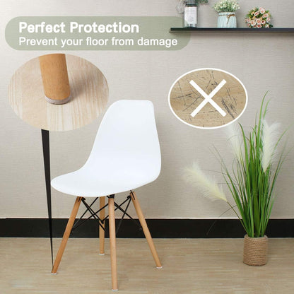 uxcell 40pcs Furniture Pads Square 7/8" Self-Stick Non-Slip Anti-Scratch Felt Pads for Chair Feet Floor Protector Beige