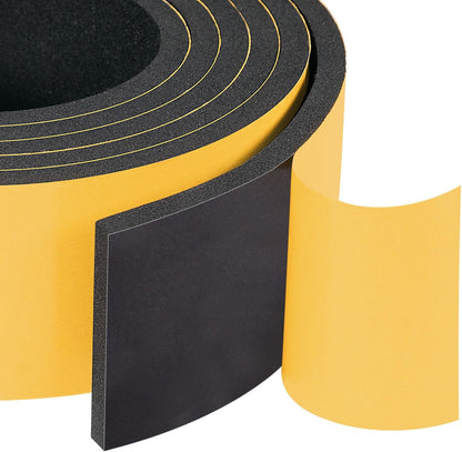 Yotache Self Adhesive Foam Gasket Tape 1/2" W X 1/2" T (New Adhesive Craft) for Doors Soundproofing Weather Seal Strip Insulation, 13 Ft Length