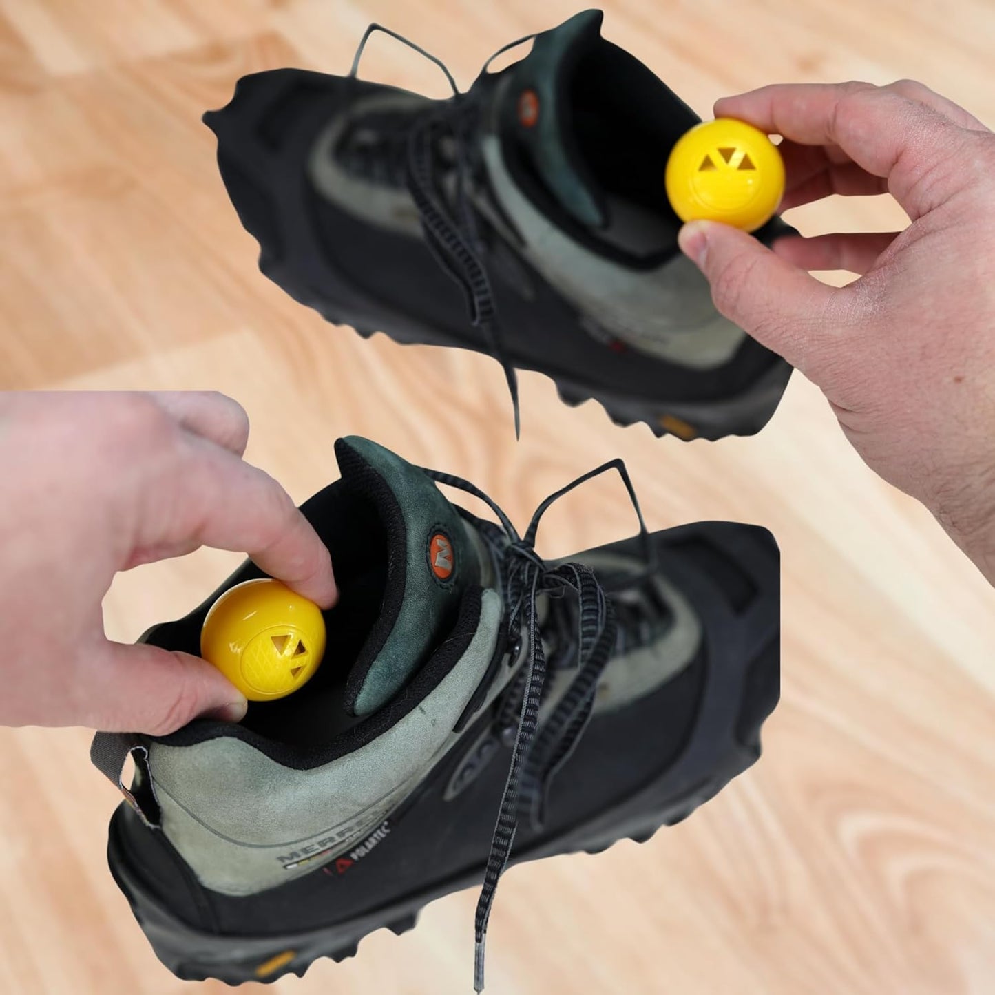 Iconikal 12-Pack Sneaker Shoes Backpack Deodorizer Spheres, Yellow, for Deodorizing Lockers Gym Gear Smelly Enclosed Places