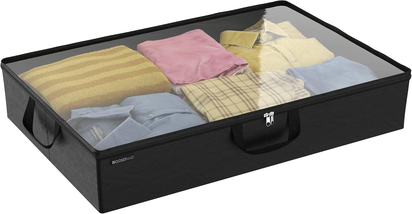 ClosetMaid 10-Shelf Fabric Hanging Shoe Storage Organizer for Closet, Charcoal Black