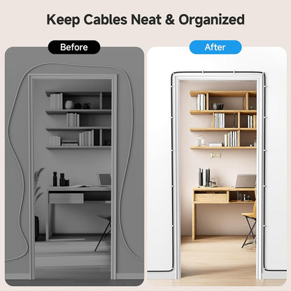 Cable Matters 200-Pack Nail-in Cable Clips, Cord Organizer, 7mm / 0.27 in. | Ethernet Cable Wall Clip, Wire Wall Clips, White