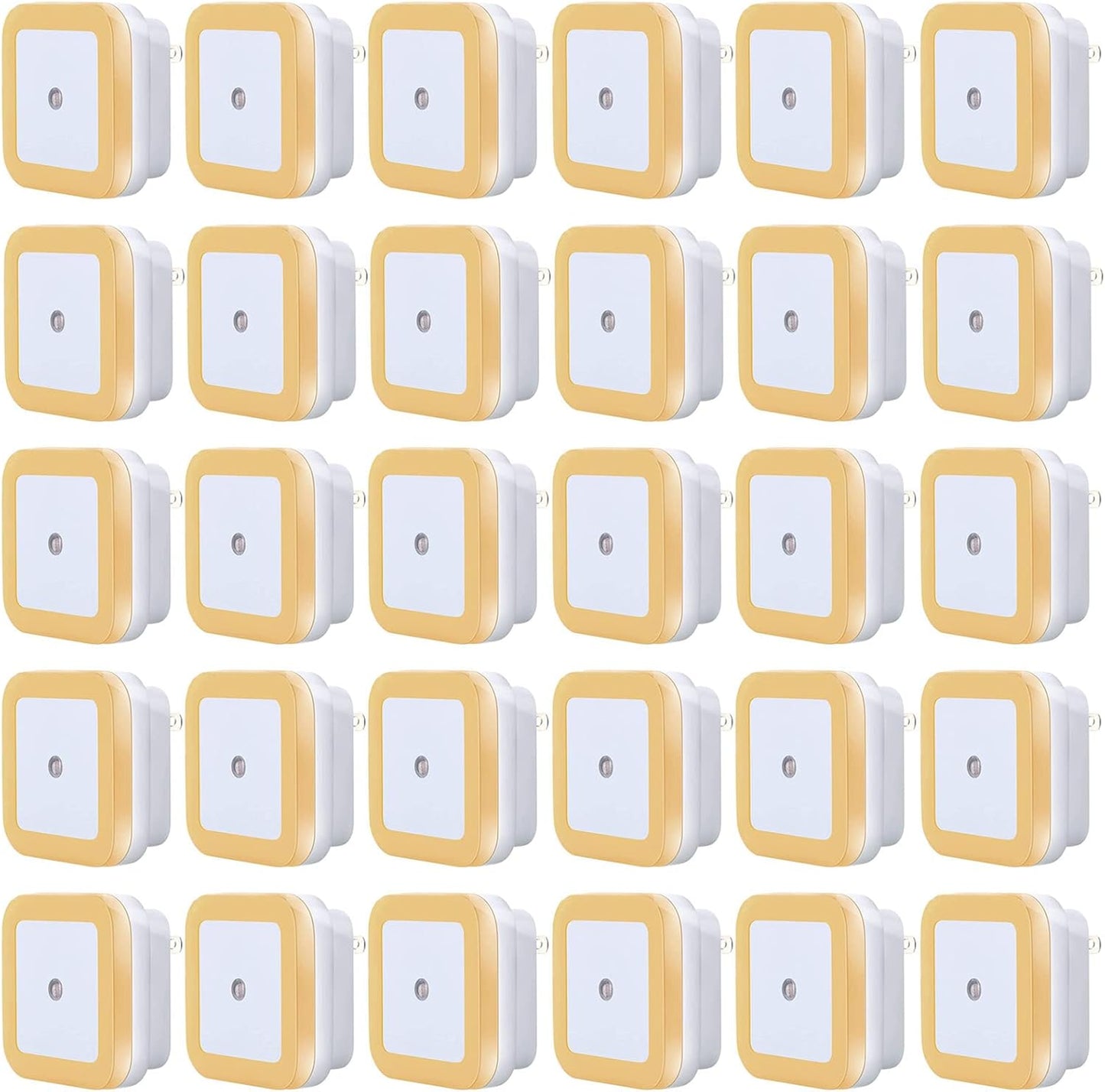 Tuanse 48 Pack LED Night Lights Plug into Wall Smart Sensor Sensor Automatic Night Lamp Nightlights Accessories for Bedroom Bathroom Toilet Stairs Kitchen Hallway(White)