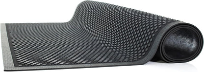 Guardian Easy Step Scraper 2X3 (23in x 35in) Indoor/Outdoor, Heavy-Duty, Solid Rubber Floor Mat,Black