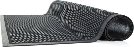 Guardian Easy Step Scraper 2X3 (23in x 35in) Indoor/Outdoor, Heavy-Duty, Solid Rubber Floor Mat,Black