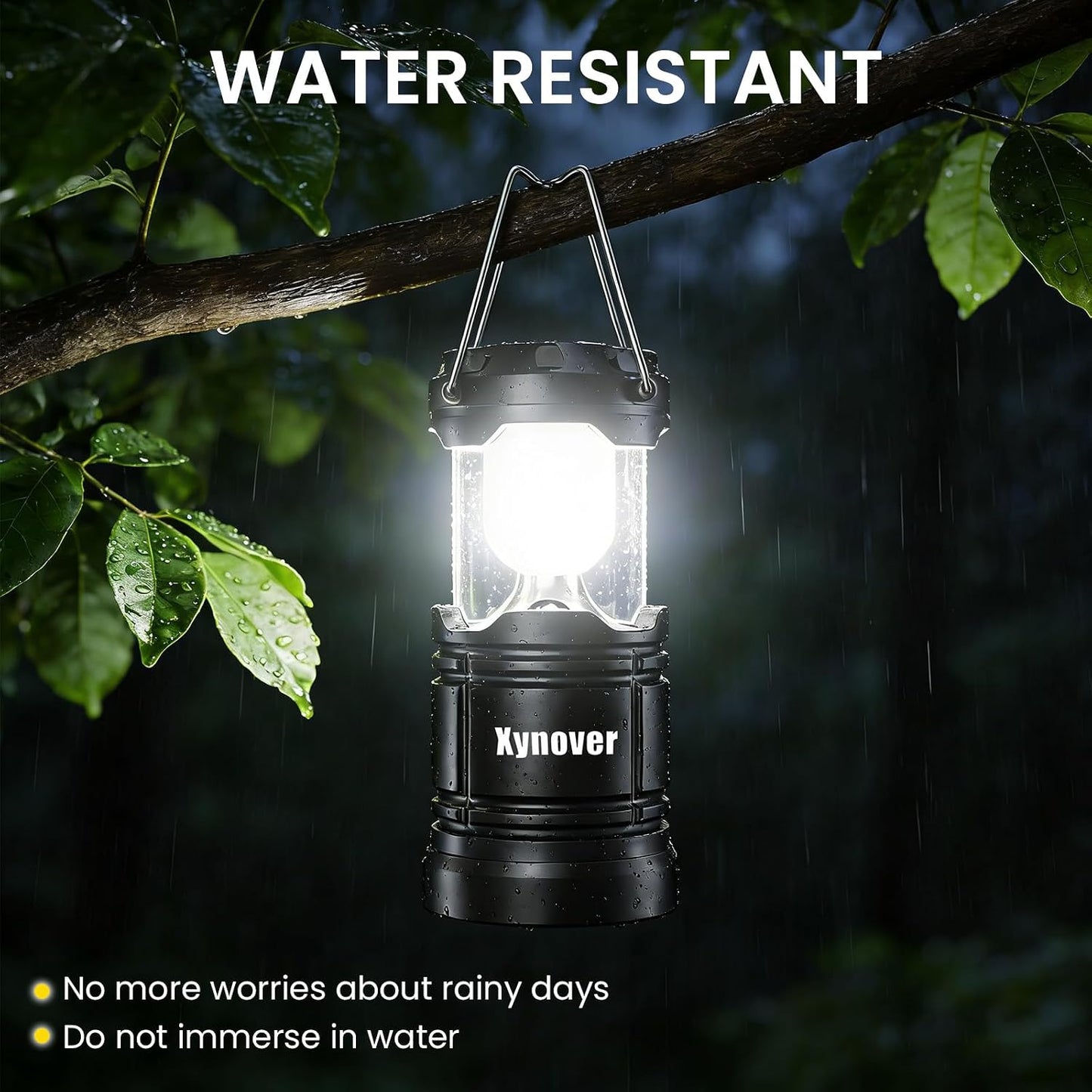 4-Pack Solar Camping Lanterns,Rechargeable LED with USB/Solar/AA Battery,Magnetic Base,Hanging Hook,Collapsible, Waterproof for Emergency, Hiking,Hurricane,Campsites,Lanterns for Power Outages