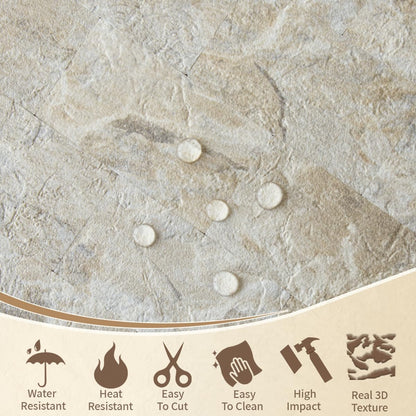 DICOFUN 10-Sheet Polished White Thick PVC Peel and Stick Backsplash, Ceramic Look Subway Tile White Kitchen Backsplash Peel and Stick Wall Tiles
