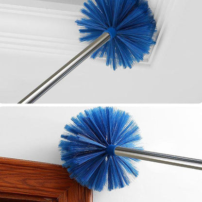 Extendable Ceiling Duster – Heavy-Duty Cobweb Brush with Telescoping Pole, Easy Reach for High Ceilings, Car Interiors, and Window Cleaning | Ideal for Home, Office, and Industrial Maintenance Tasks