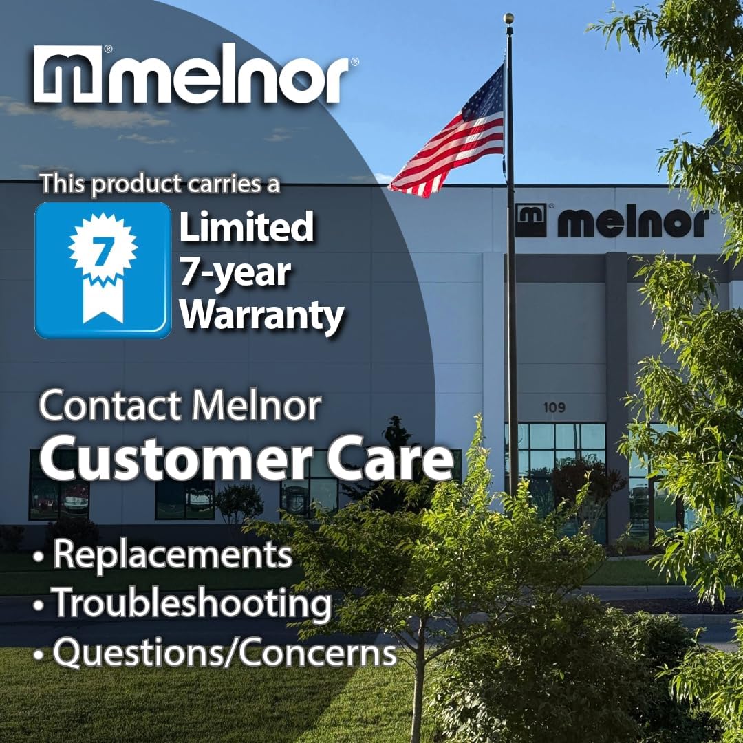 Melnor 65043-AMZ Solid Brass Nozzle Bundle - Heavy Duty, Adjustable Spray & High-Pressure Jet - Leak-Free Design - Compact
