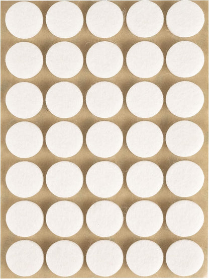 Furniture Felt Pads 3/4" (19mm) Diameter Round 3M Self Adhesive Protects Furniture and Floors Against Bumps and Scratches 140 Pack - Black