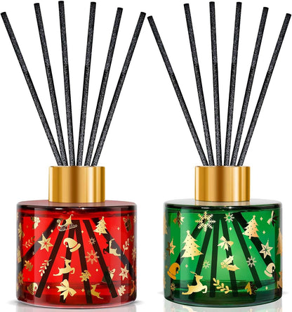 STRN Reed Diffuser Sets, Lavender Scented Oil Diffuser, Fragrance Reed Diffuser with 24 Sticks, 6.8 Fl.oz (200ml), 4 Scents Long-Lasting Air Freshener for Bedroom Bathroom Home Décor