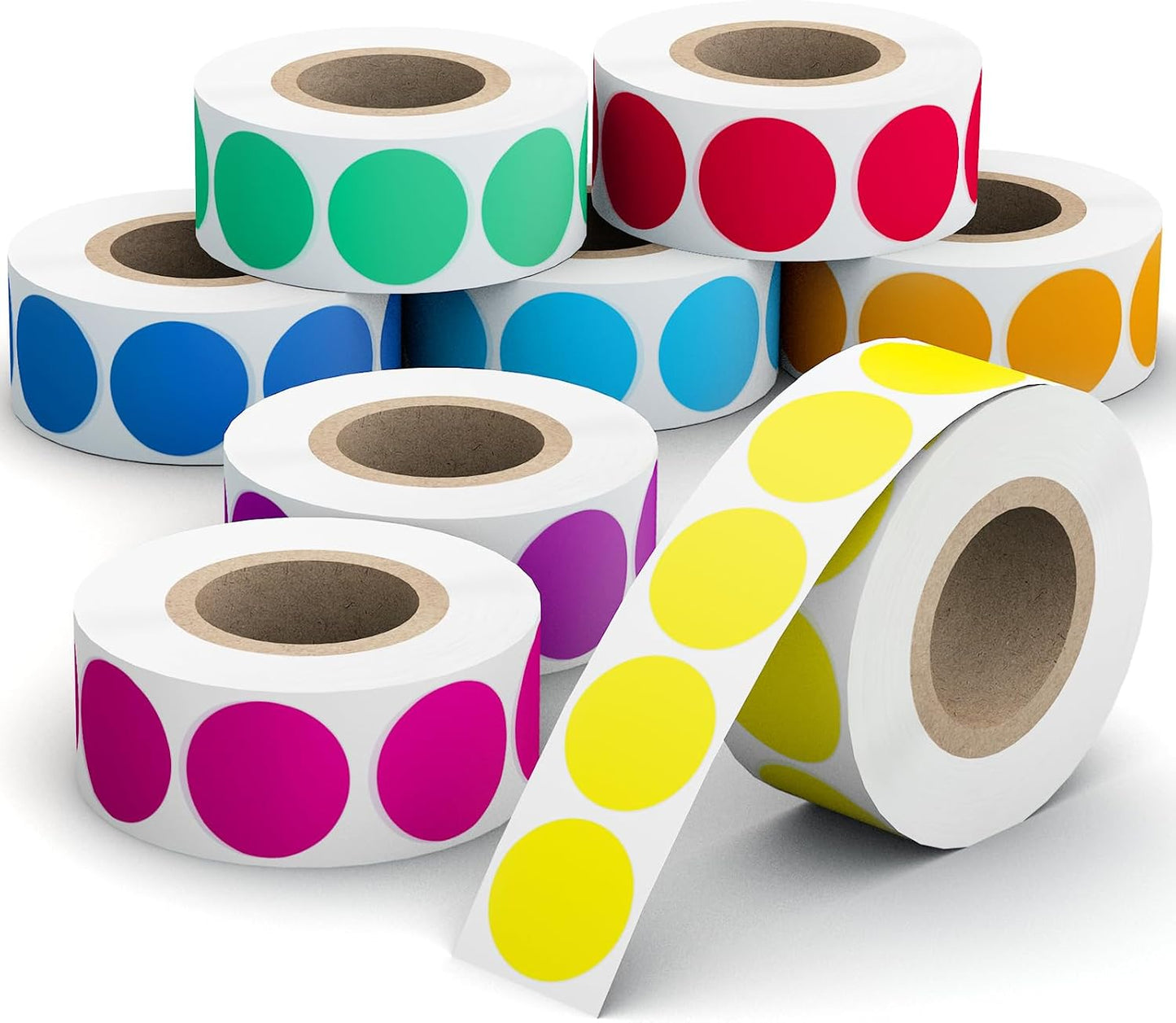 960 Count Home Moving Labels,16 Rolls Different Color Coding Moving Labels for Boxes Stickers + Fragile Moving Stickers + 1 Blank Label Roll for Customized Use