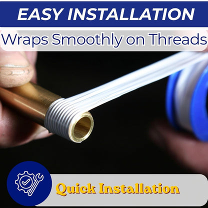 Ganador 1/2in(W) x 315in(L) Thread Tape 4 Rolls, Thread Sealant PTFE Teflon Plumbers Tape for Pool and Spa Fittings, Pipe Sealing and General Plumbing