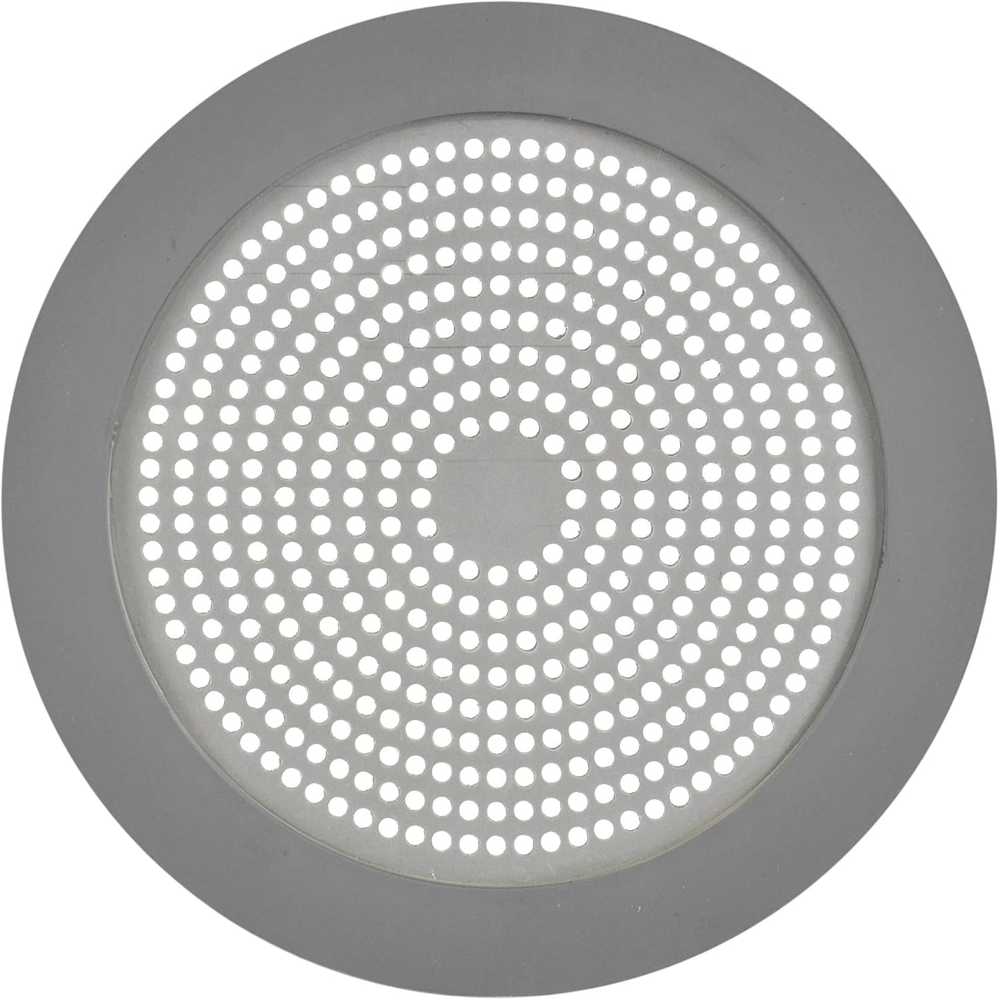 Danco Snap-in Shower Drain Cover with in-Drain Hair Catcher, 4-1/4" Round, White Strainer, (10533)