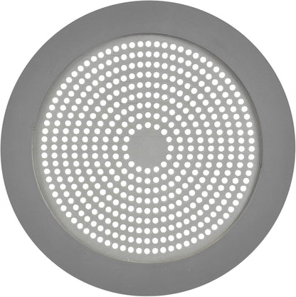 Danco Snap-in Shower Drain Cover with in-Drain Hair Catcher, 4-1/4" Round, White Strainer, (10533)