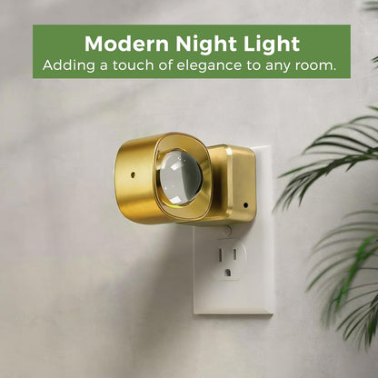 L LOHAS LED Night Light Projector, Night Lights Plug into Wall, Dusk to Dawn Sensor, 180°Rotating Nightlight for Kids, 0-150LM Dimmable Soft White Ambient Lighting for Bathroom, Decor, Gifts, 2 Pack