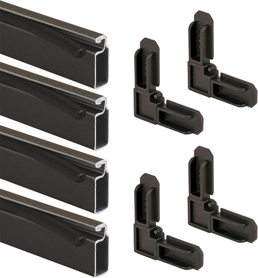 Prime-Line PL 7812 Aluminum Screen Frame Kit, 5/16 Inch x 3/4 Inch x 36 Inch, White (1 Kit)