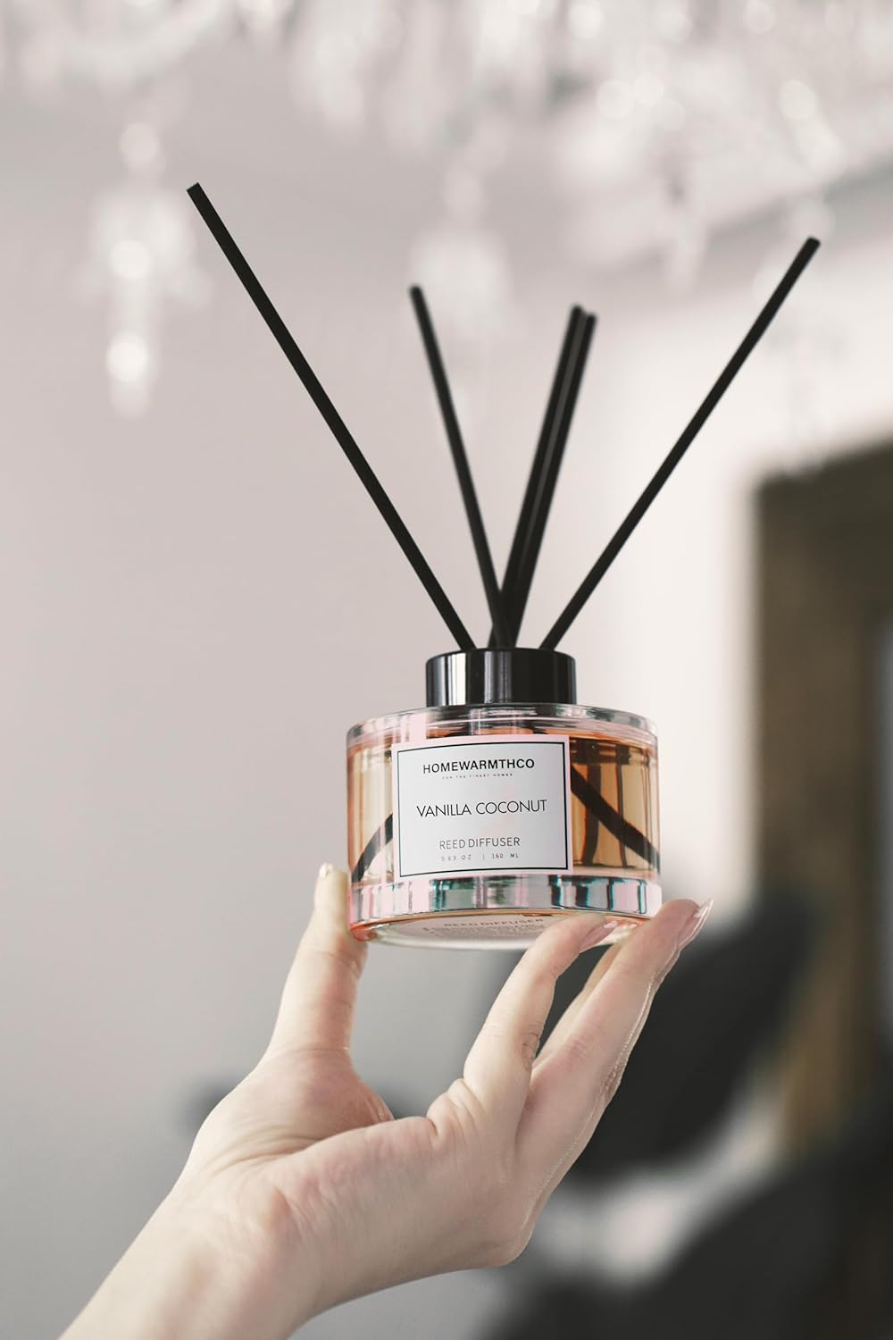 Clean Linen Reed Diffuser Set - Luxury Fragrance Reed Diffusers for Home. Office, Bathroom, Kitchen and Home Decor - Long-Lasting Scent with Non-Toxic Oils (5.63 oz, 160ml)