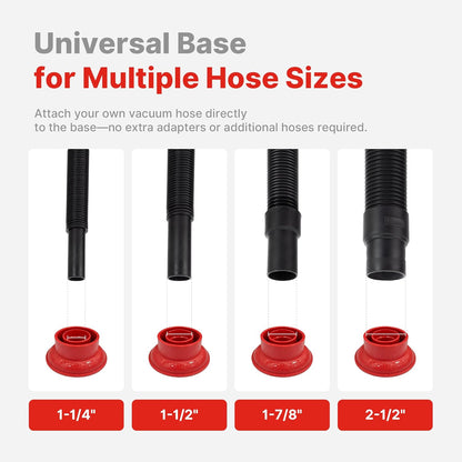 Shop-Vac 2-In-1 AC Drain Line Unclogger Tool, Universal Fit HVAC Drain Line Cleaner Adapter for Vacuums, Flexible & Durable Wet Vac Attachment with Clear Visibility for Sink, Floor Sewer, A/C Cleaning