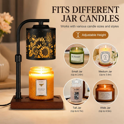 mocosa Candle Warmer Lamp with Adjustable Height Dimmable for New Home Decor Electric Candle Warmer for Jar Candles Birthday Gifts for Women Mom(Hummingbird)