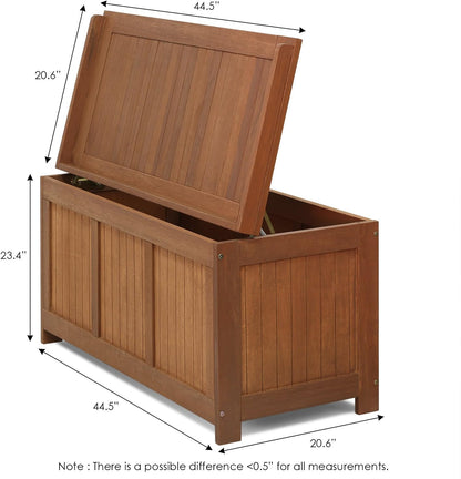Furinno FG19749 Tioman Outdoor Hardwood Storage Box, Natural