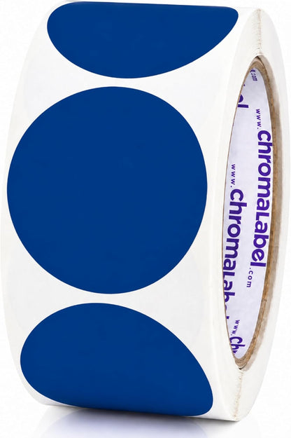 ChromaLabel 2 inch Color-Code Dot Labels | 500/Roll (Yellow)