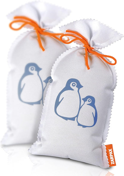ZARPAX Household Mini Moisture Absorbers | 5.5oz SET OF 2 Reusable Dehumidifier Bags | Closet Humidity Absorber | Absorbs Moisture Damp Bad Odours | Closet Dehumidifier 100% Leakproof