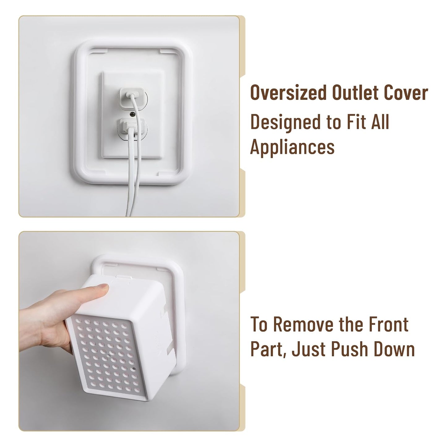 Bates Extra Large Baby Safety Outlet Box, Plug Covers for Electrical Outlets, Child Proof Socket Covers