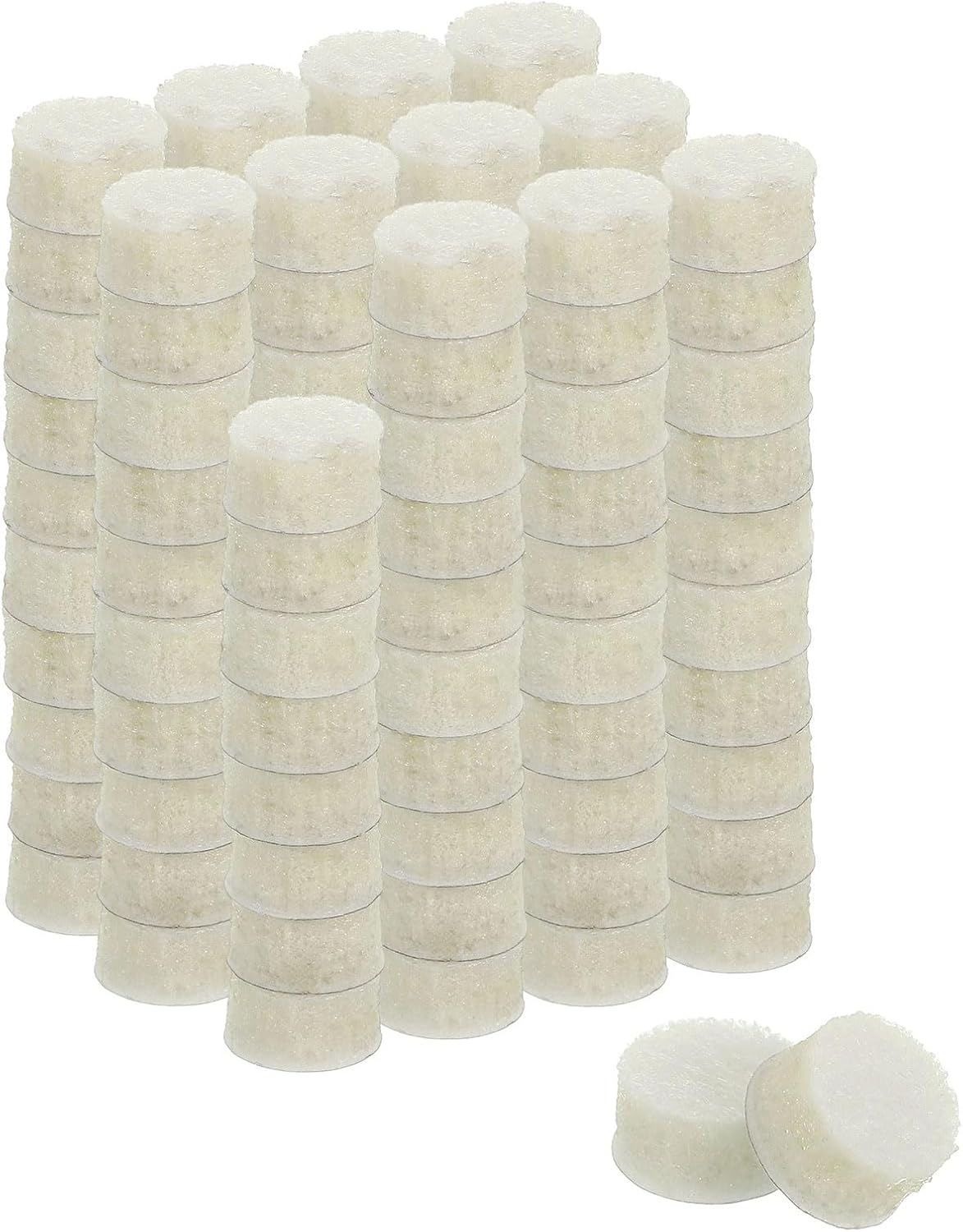 uxcell Furniture Pads, 50Pcs 1.25" - Round Self Adhesive Felt Furniture Pads, Floor Protectors for Furniture Feet Chairs Legs Hardwood Floors (Beige)