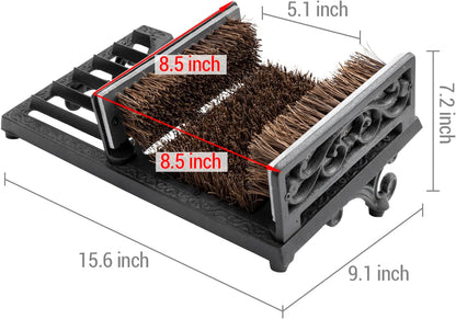 Boot Scraper Outdoor Shoe Brush with Flaps,Cleaning Heavy-Duty Shoe Cleaner and Boot Scrubber for Mud,Dirt, Snow,Durable Weather-Resistant Outdoor Shoe Cleaning Tool