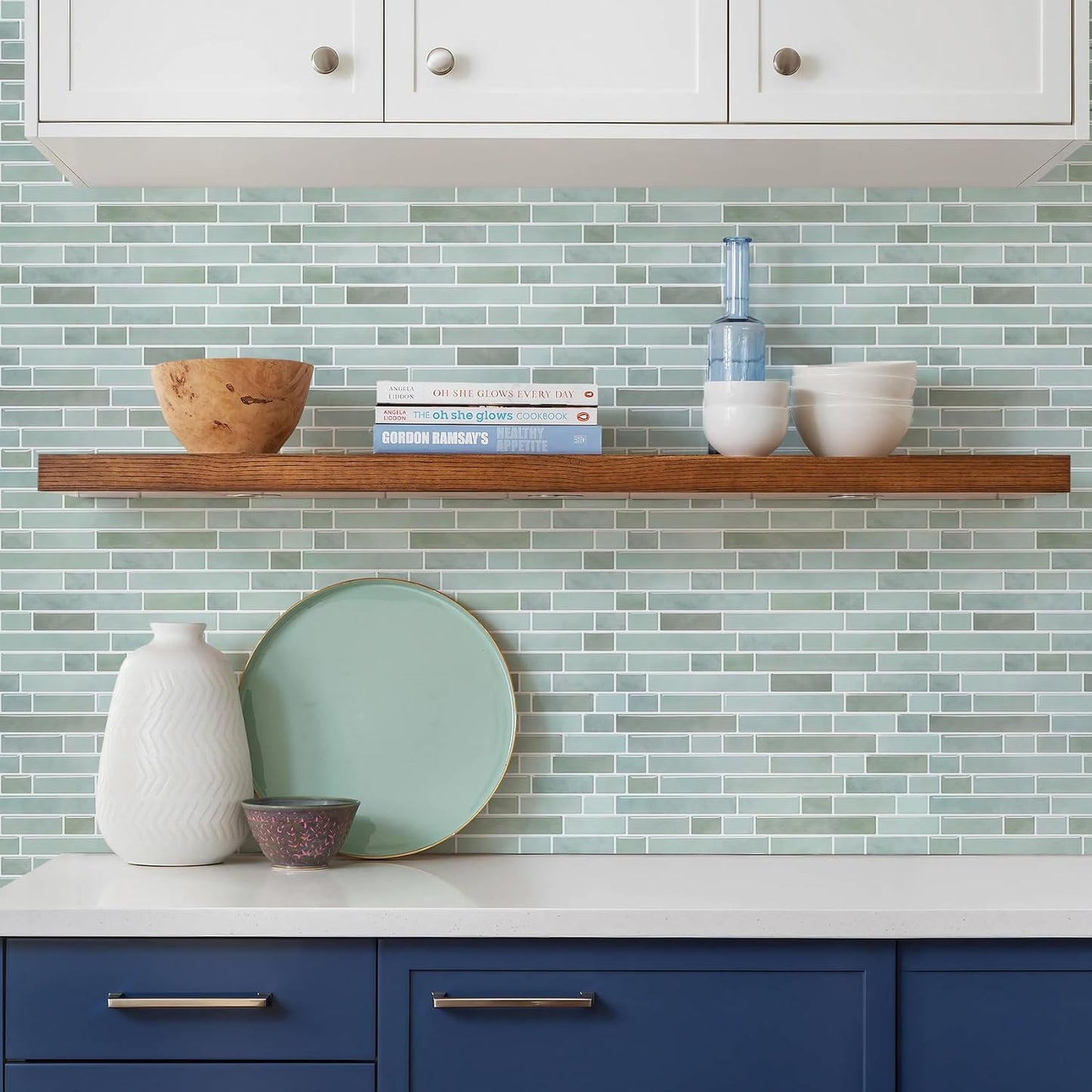 STICKGOO Peel and Stick Backsplash - 10 Sheets of 12”×12” - 3D Self Adhesive Peel and Stick Tile Backsplash for Kitchen & Bathroom