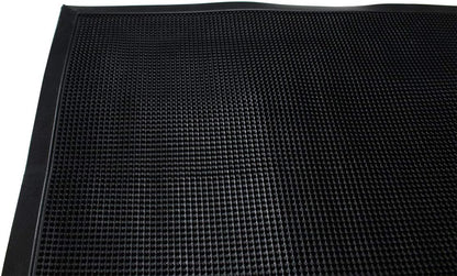 HAWK Heavy Duty Rubber Scraper Mat | Size 18" x 30" (45 x 75 cm) | 9mm Thickness | Anti Slip | Anti Fatigue | Great For Cleaning Boots & Shoes