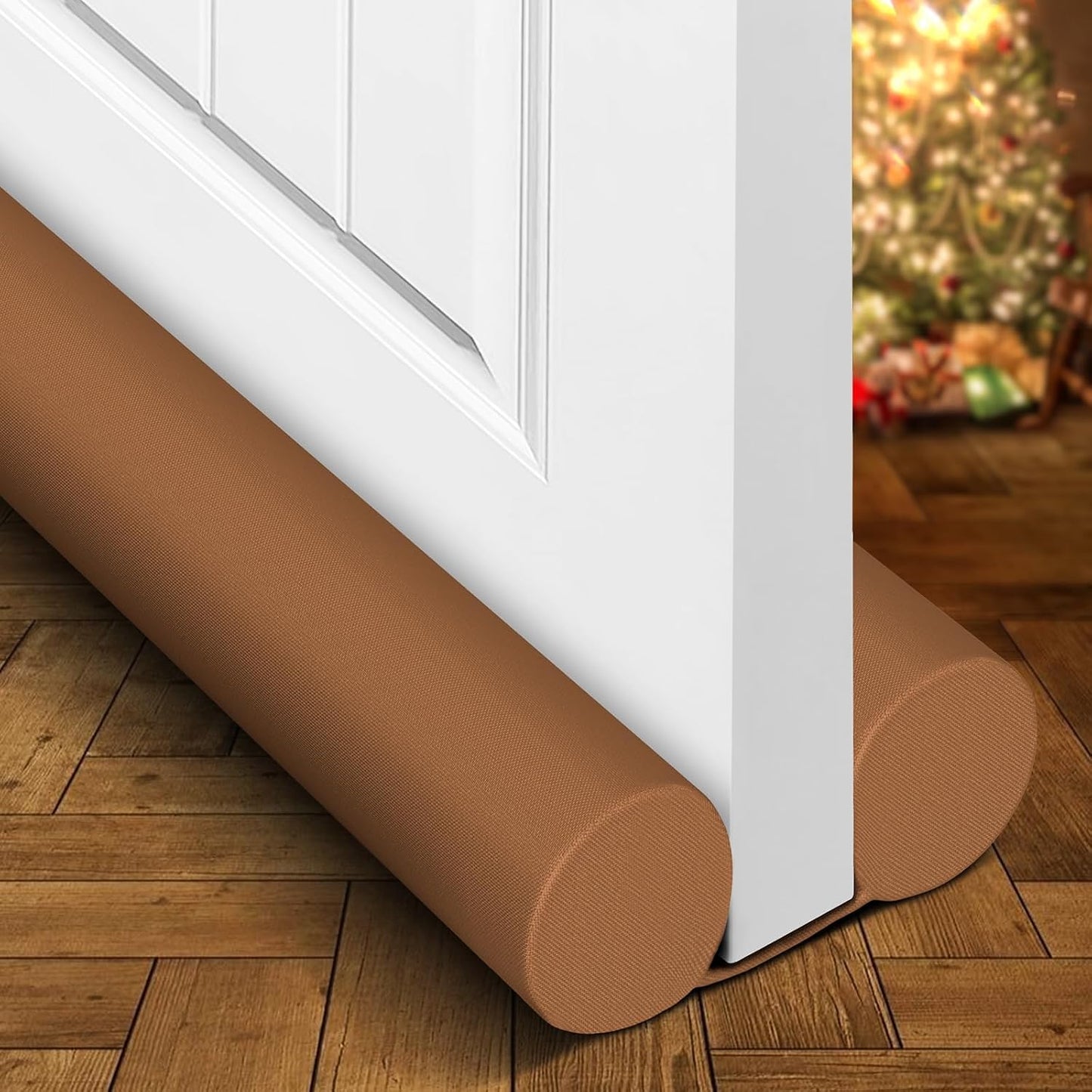 Holikme Door Draft Stopper Door Sweep Weather Stripping Noise Blocker Window Breeze Blocker Adjustable Draft Door Closers, Grey