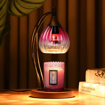 Candle Warmer Lamp with Timer Dimmer - Electric Light Wax Warmer for Jar Candles - Lamp with 2 Bulbs, Unique Birthday Gifts for Women Mom House Warming Gifts New Home Decor