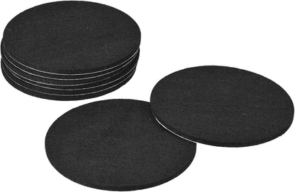 uxcell Furniture Pads, 36Pcs 0.5" - Round Self Adhesive Felt Furniture Pads, Floor Protectors for Furniture Feet Chairs Legs Hardwood Floors (Black)